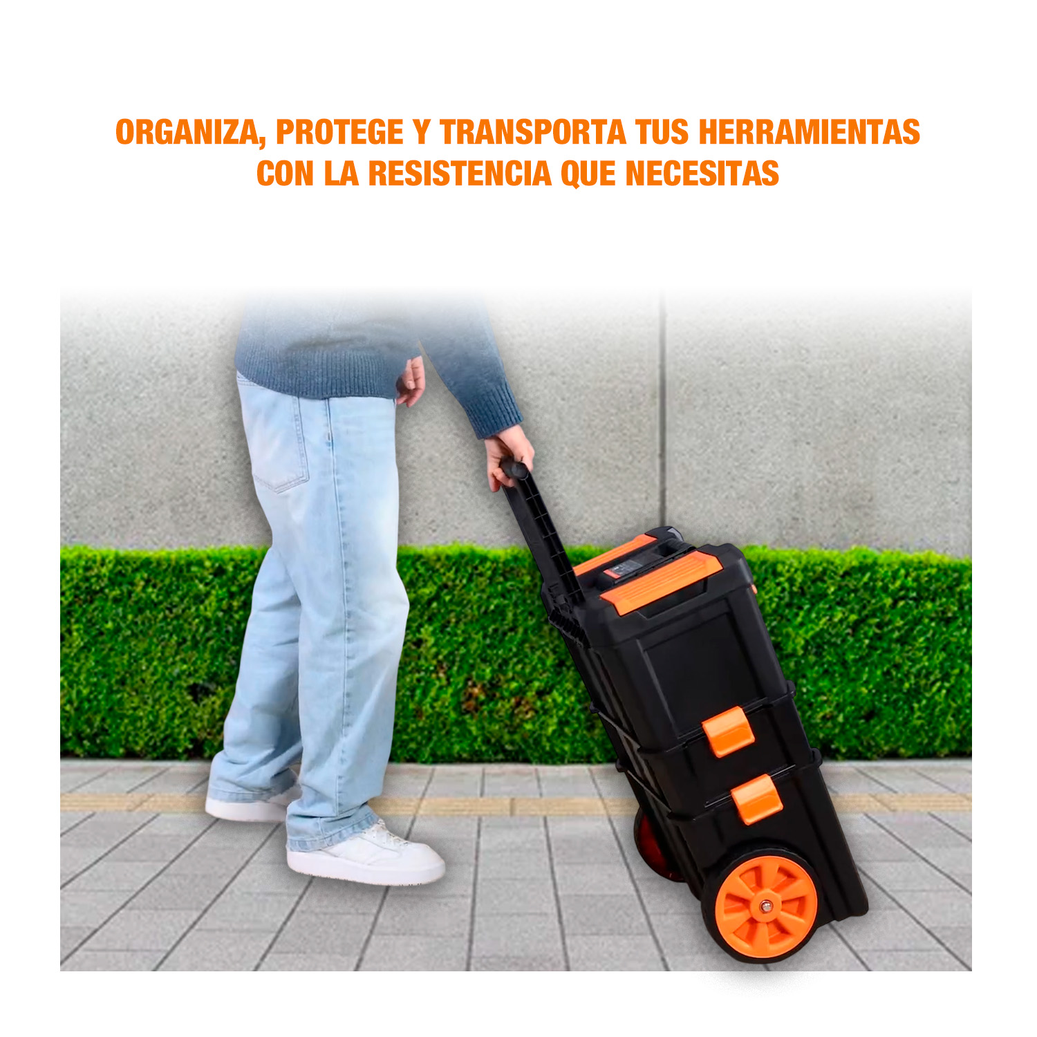 Organizadore De Herramientas 19» X 25» 3 En 1 Ruedas 53l - Imagen 6