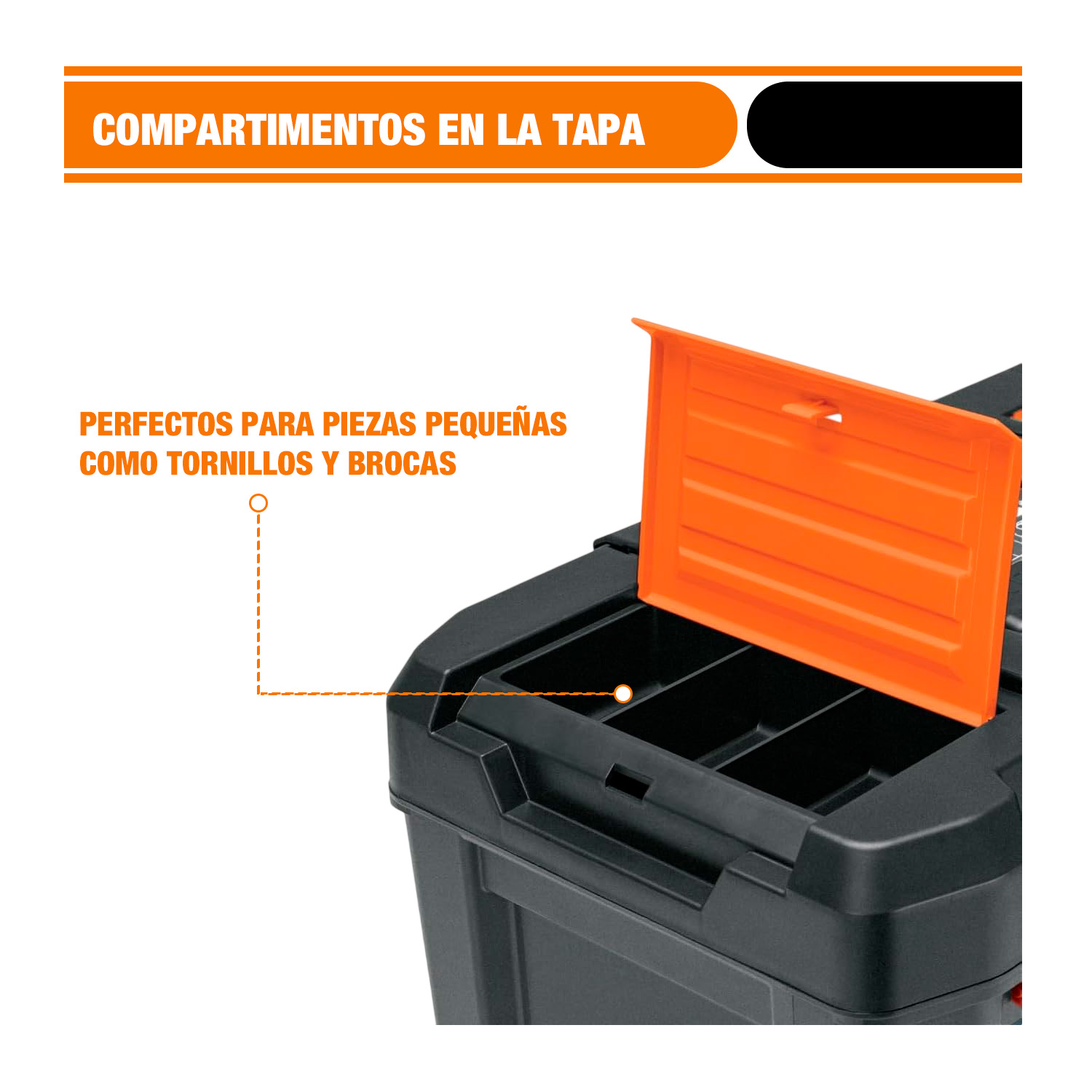 Organizadore De Herramientas 19» X 25» 3 En 1 Ruedas 53l - Imagen 7