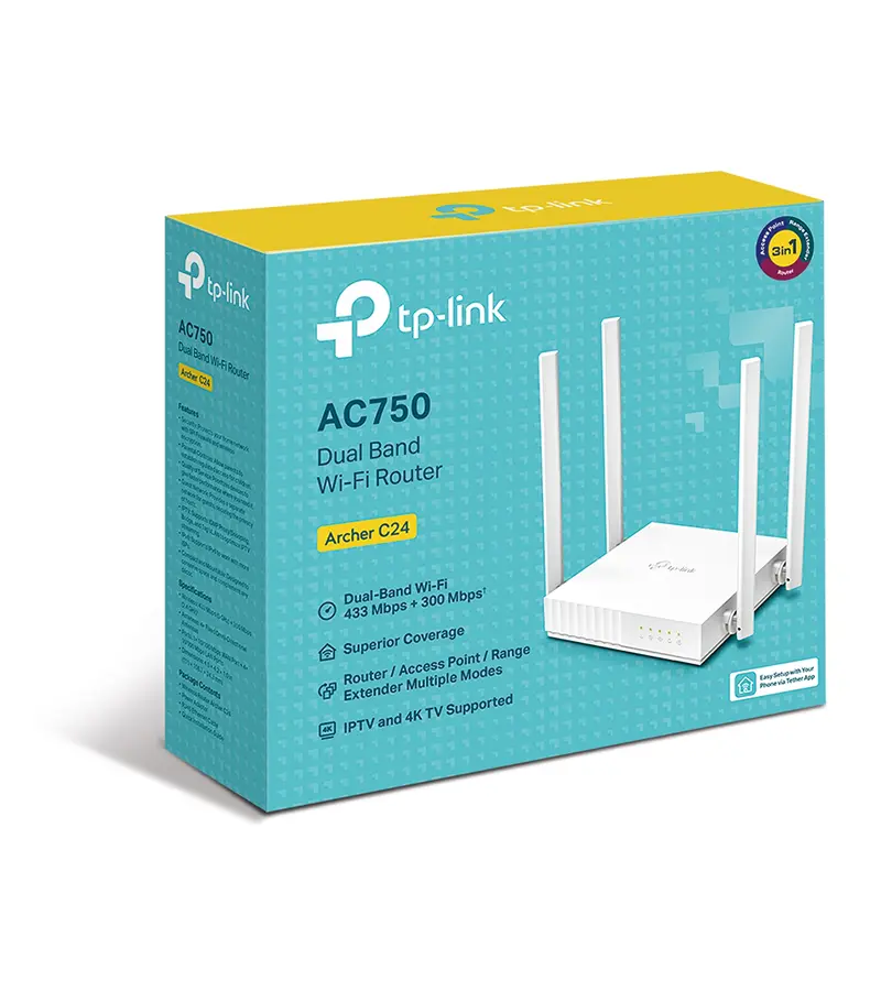 Archer C24 Router Inalámbrico de Doble Banda AC750 TP-Link - Imagen 4