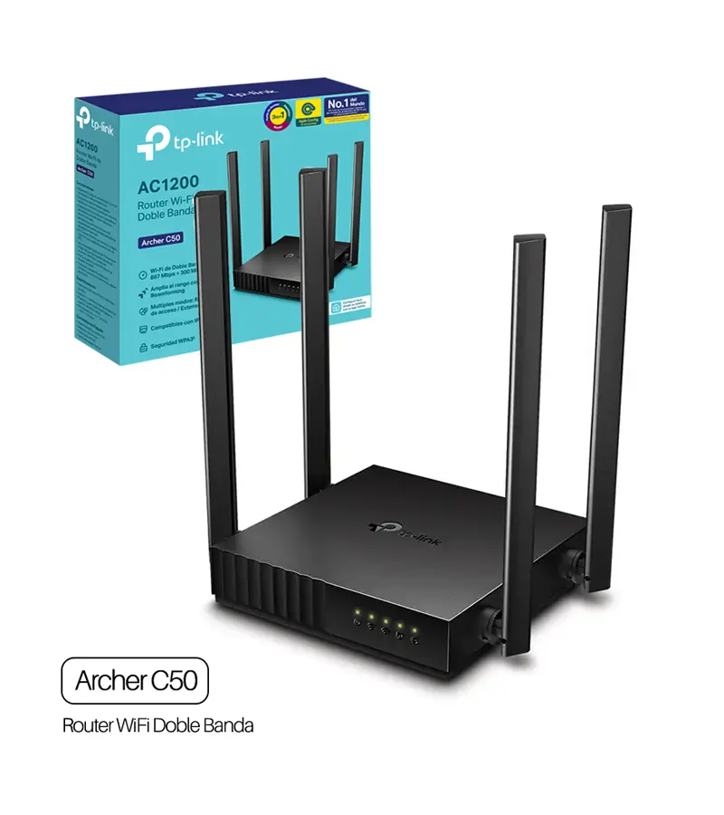 Archer C50: Router Inalámbrico en Doble Banda AC1200 Multifunción | TP-Link