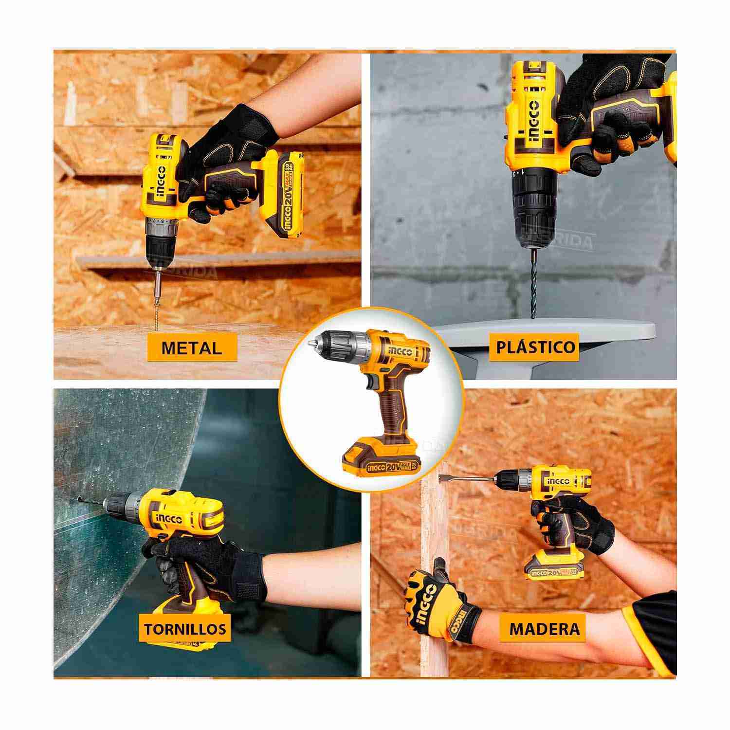 TALADRO INALÁMBRICO + ATORNILLADOR DE IMPACTO + EXTENSOR FLEXIBLE – COSLI230708 - Imagen 4