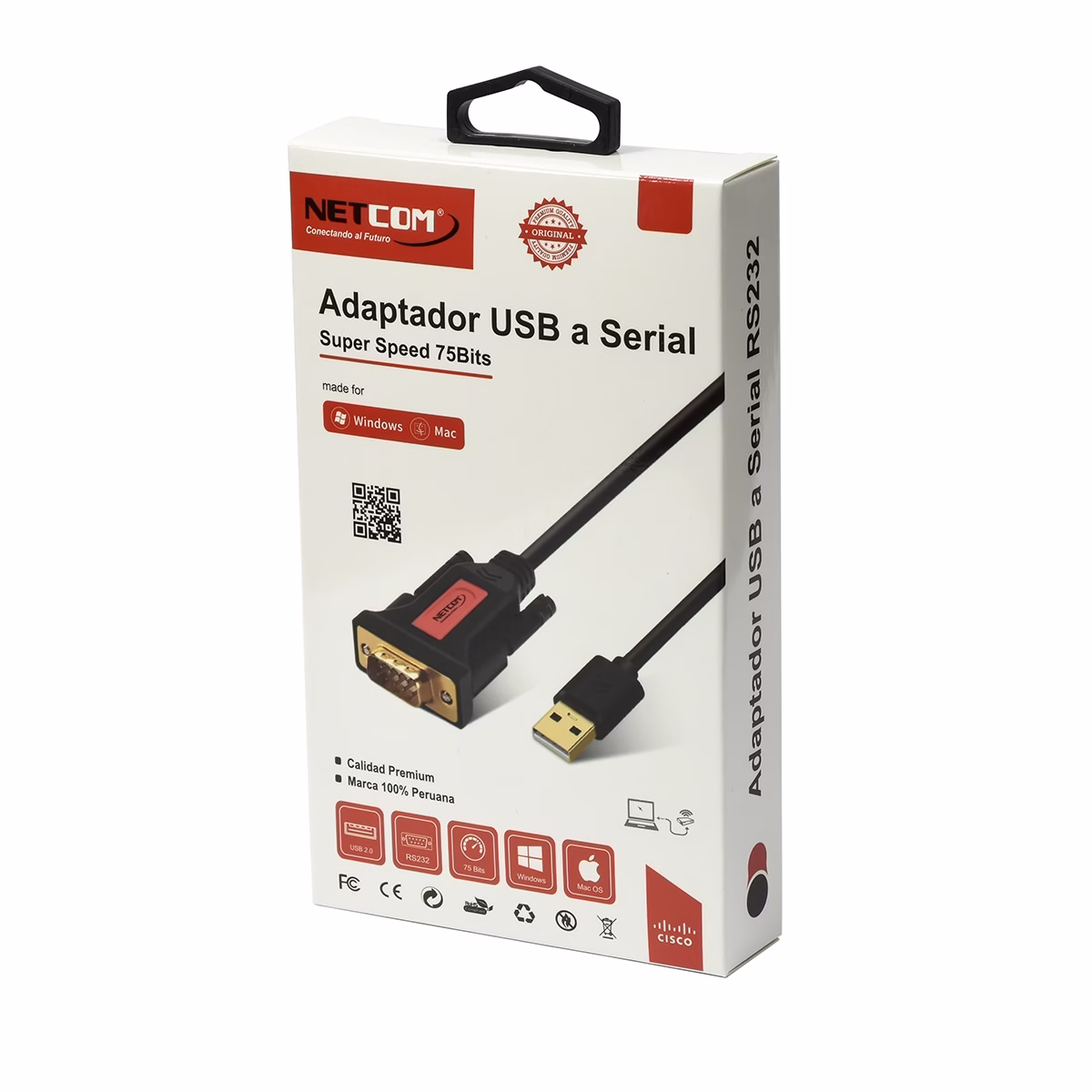 Cable USB a SERIAL RS232 75Bits NETCOM PE-US0369: La Conexión Confiable que tus Equipos Seriales Necesitan - Imagen 4