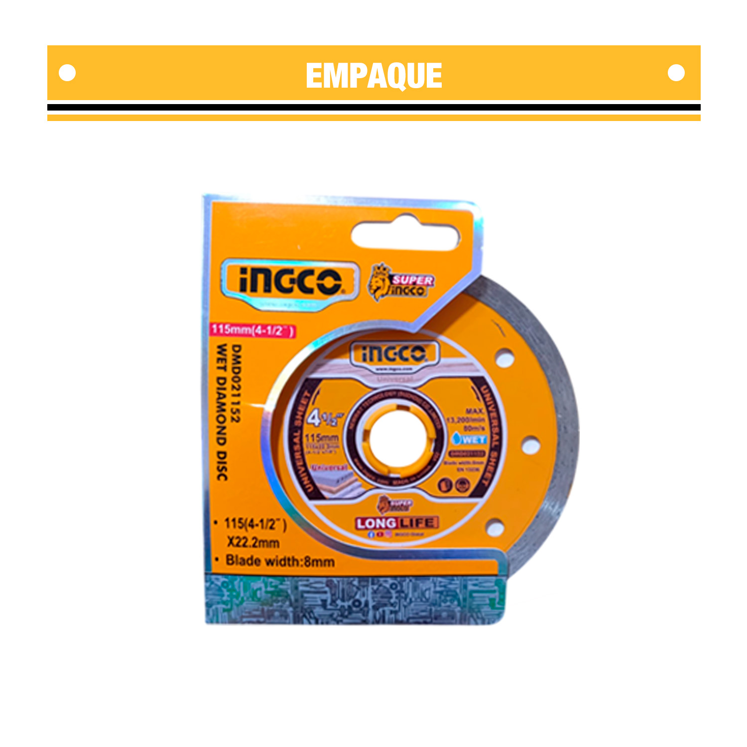 Disco Diamantado Continuo 115mm Corte Cerámica Y Mármol - Imagen 6