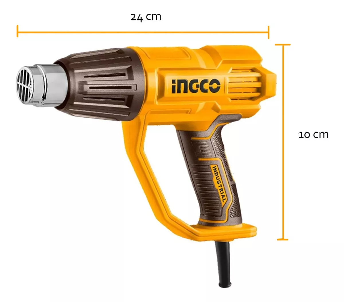 PISTOLA CALOR 2000W 3 TEMPERATURA + SOPLADORA 400W INGCO - Imagen 7