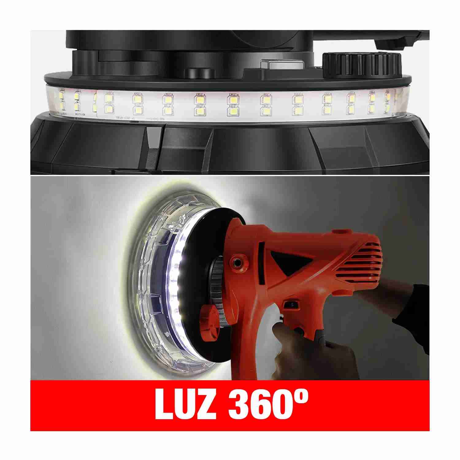 LIJADORA PARED 1050W EMTOP TECHO DRYWALL ASPIRADORA PINTURA – EDSD10501 - Imagen 3