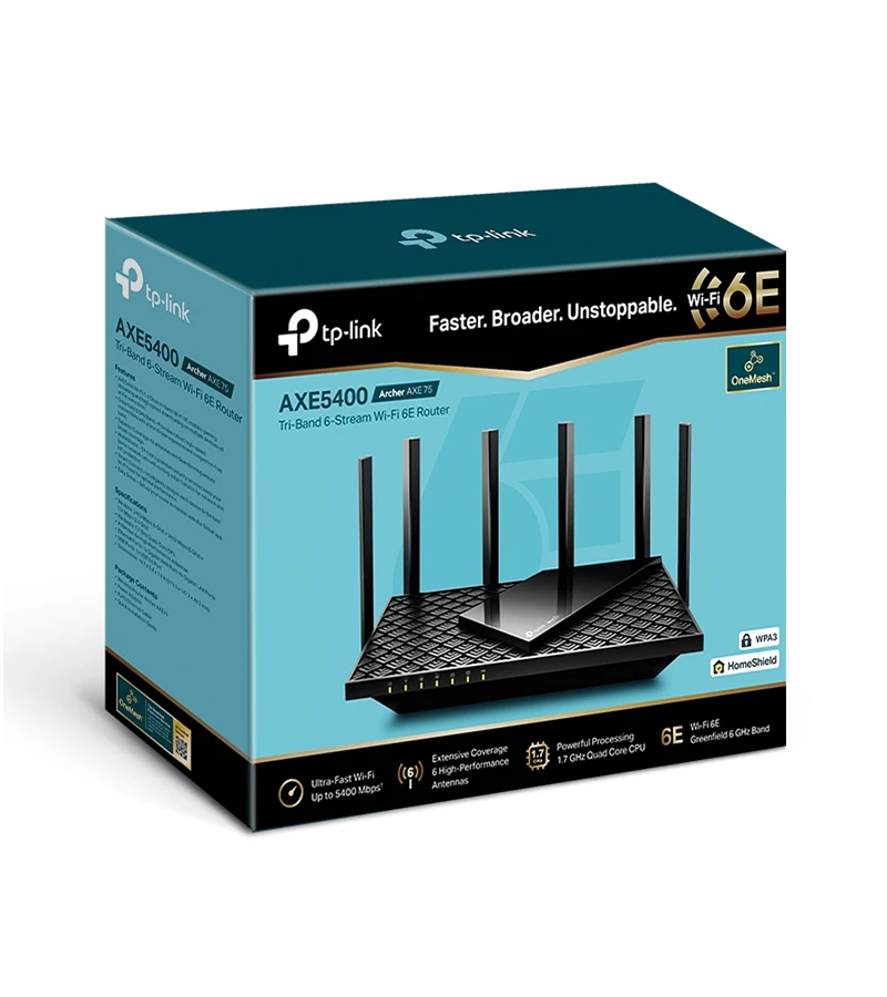 Archer AXE75: Router Wi-Fi 6E Tri-Banda | Velocidad Extrema y Cobertura Total TP-Link - Imagen 4