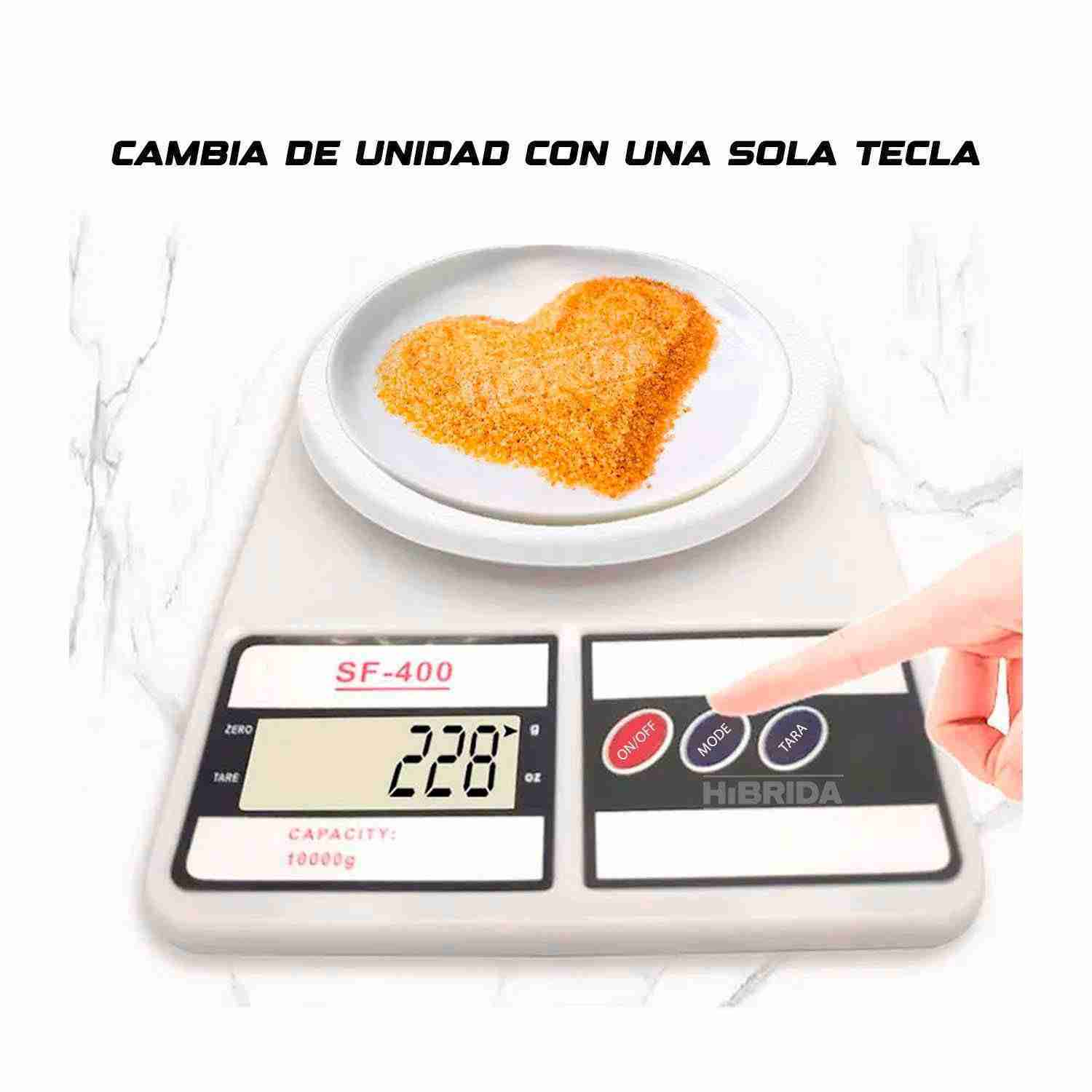 BALANZA DIGITAL GRAMERA DE COCINA X3 UNID BÁSCULA PASTELERÍA – SF-400 X 3 - Imagen 3
