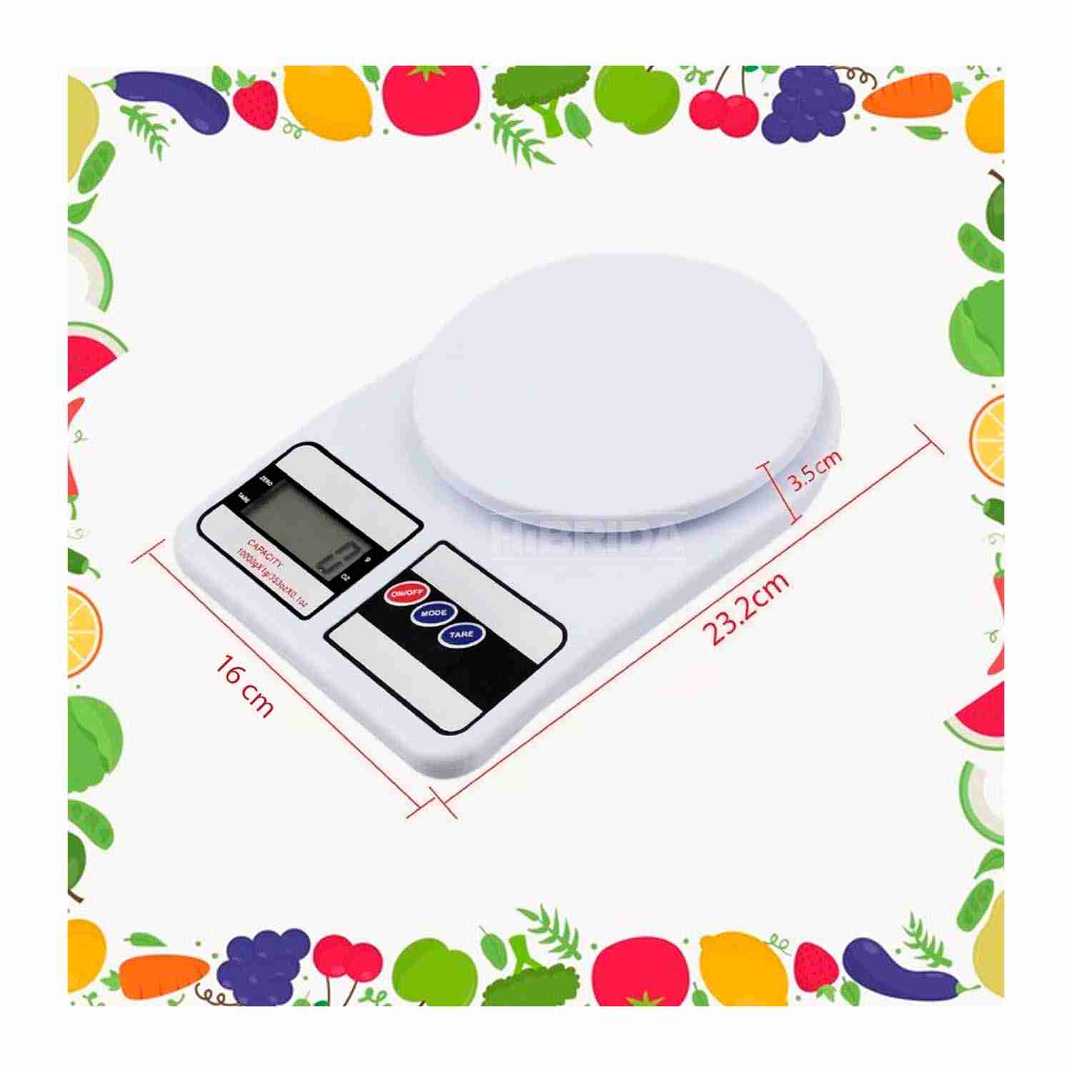 BALANZA DIGITAL GRAMERA 10KG PESO GRAMOS BASCULA PASTELERÍA – SF-400 - Imagen 2