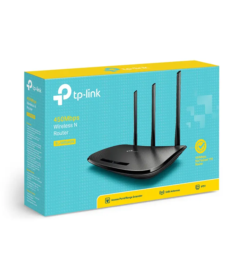TL-WR940N Router Inalámbrico N de 450Mbps 2.4Ghz TP-Link – Multifunción