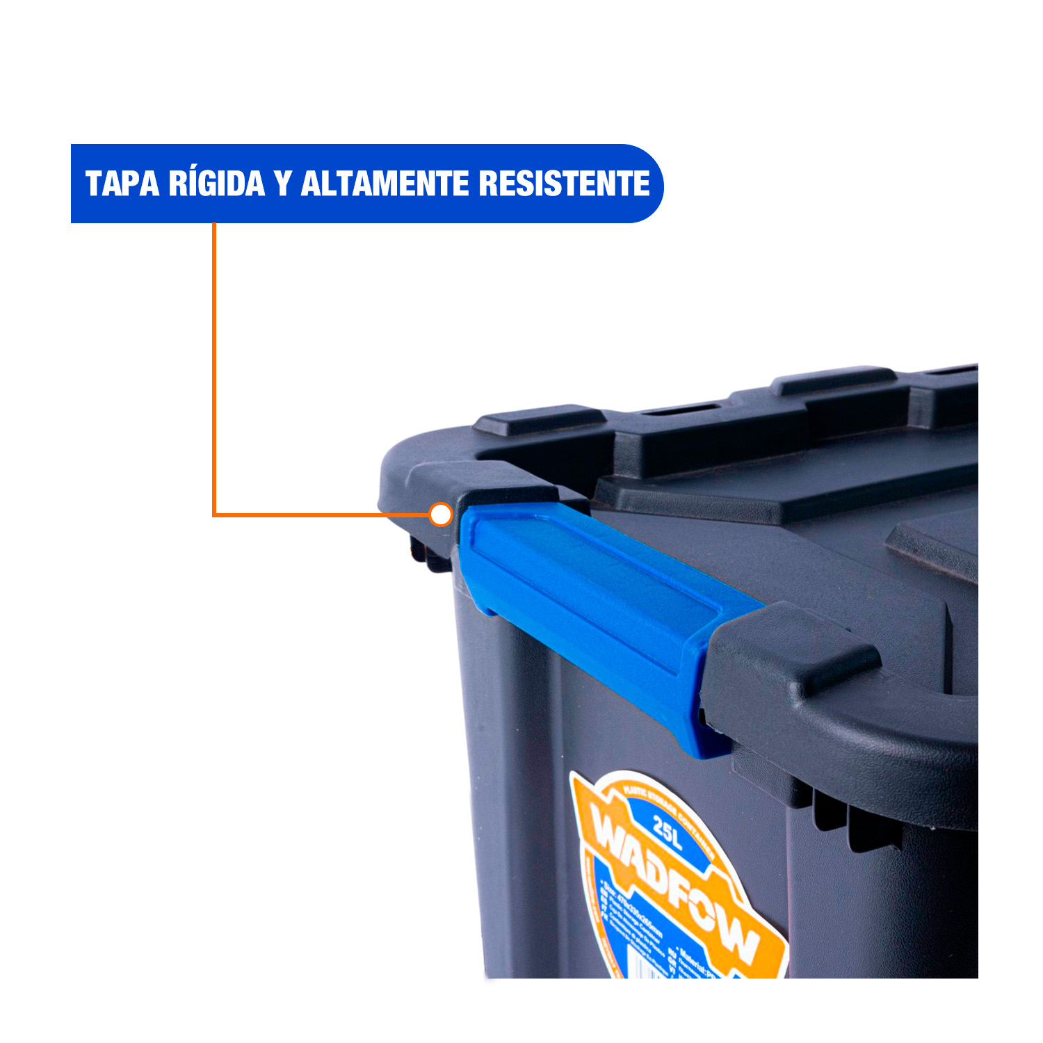 Caja Contenedor Apilable 25l Plástico Pp Wadfow – Wtb3325 - Imagen 3