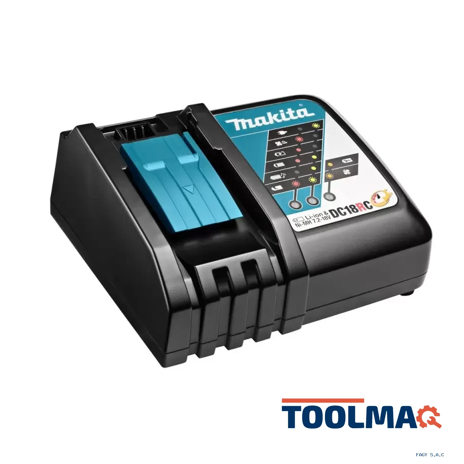 Cargador de baterías de Ion de Litio 18V LXT Makita DC18RC 195584-2